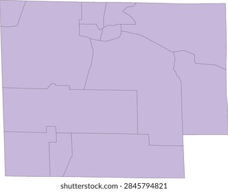 Ohio State Huron County vector Census Tract polygon based on Tiger 2020 Census Data