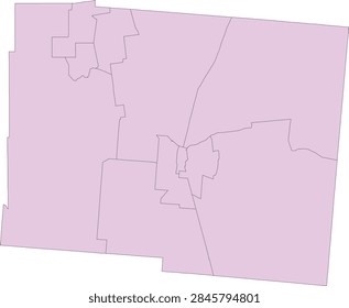 Ohio State Logan County vector Census Tract polygon based on Tiger 2020 Census Data