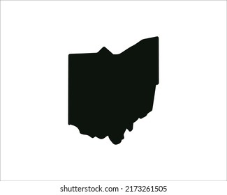 Ohio State Map Us State Map Stock Vector (Royalty Free) 2173261505 ...