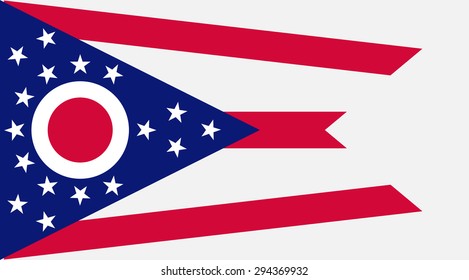 Ohio State National Flag. Vector EPS8