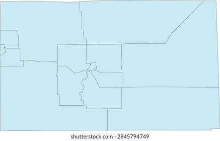Ohio State Seneca County vector Census Tract polygon based on Tiger 2020 Census Data