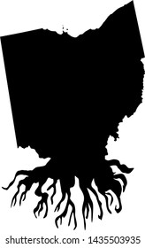 Ohio state vector, My roots, America , map