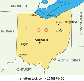 Ohio - vector - state of USA