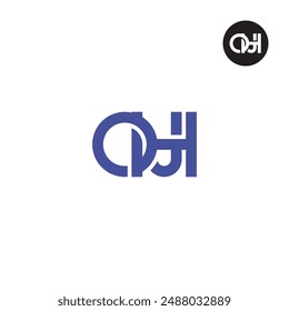 OHJ Logo Letter Monogram Design