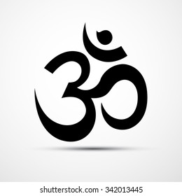 ohm sign and symbol on a white background