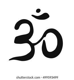 Ohm Symbol On White Background. Vector Illustration