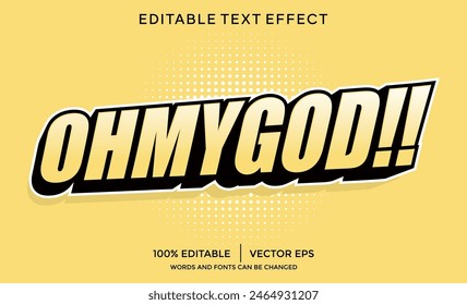 ohmygod 3D text effect template