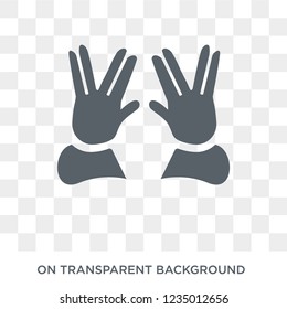 Ohr icon. Trendy flat vector Ohr icon on transparent background from Religion  collection. 