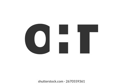 Diseño del logotipo de OHT. Letra inicial O H T estilo de letra en negrita para startups tecnológicas, consultoría, marca corporativa. Nombre creativo de la empresa, titulares de la tipografía, identidad, logotipo de moda. Ilustración vectorial.