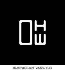 OHW letter logo creative design with vector graphic, OHW simple and modern logo. OHW luxurious alphabet design  
