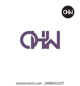 OHW Logo Letter Monogram Design