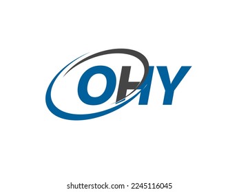 OHY-Brief kreatives, modernes, elegantes Logo-Design