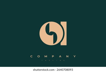 OI Abstract Geometric Logo Design. Modern and elegant logo design with simplistic typography elements, showcasing branding excellence.