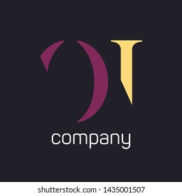 OI company logo. Monogram logo design. Letters O and I.