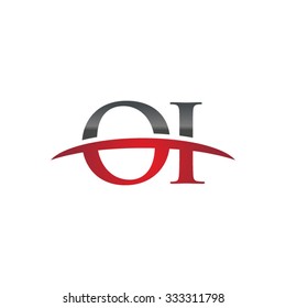 OI initial company red swoosh logo