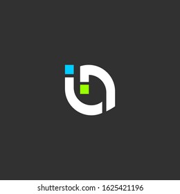 OI initial letter logo design template vector