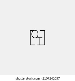 OI initial logo in line concept in high quality professional design that will be best for companies