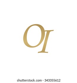 OI initial monogram logo
