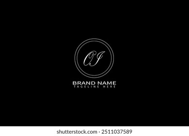 Logo-Design auf schwarzem Hintergrund. OI Creative Initials Letter Logo Konzept. Einzigartiges OI Design.