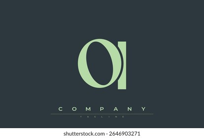 OI Modern Initials Logo Design. Branding logo with stylized initials showcasing bold design and modern aesthetic. Ideal for professional business branding or creative projects focusing on minimalistic