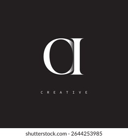 OI Monogram Logo Minimal Elegant Letter mark for Luxury, Fashion   Creative Brands	
