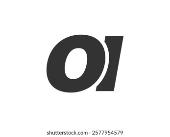 OI Techno Editable Font Logo For Corporate Branding. Bold, Futuristic Design With Unique Typographic Ideas. Minimal Custom Type And Dynamic Letter Variations For Promotion, Printing, And Book Titles