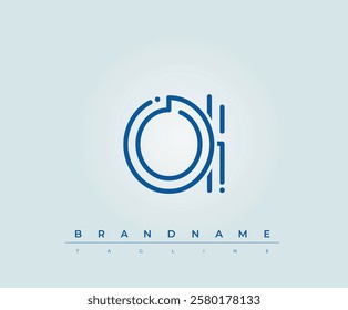 OI Technology Letter Logo Template. This tech letter logo is a graphic mark that uses letters to represent a technology company.