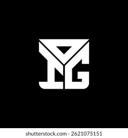 Diseño creativo del logotipo de la carta de OIG con el gráfico del Vector, logotipo simple y moderno de OIG. Diseño de alfabeto lujoso de la OIG  