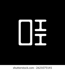 OII letter logo creative design with vector graphic, OII simple and modern logo. OII luxurious alphabet design  