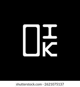 OIK letter logo creative design with vector graphic, OIK simple and modern logo. OIK luxurious alphabet design  