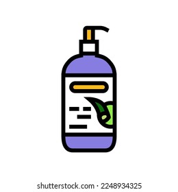 oil aloe vera color icon vector. oil aloe vera sign. isolated symbol illustration