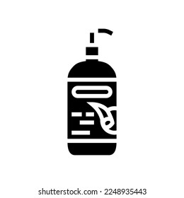 oil aloe vera glyph icon vector. oil aloe vera sign. isolated symbol illustration