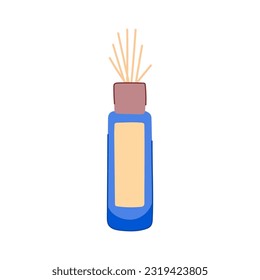 oil aroma sticks cartoon. perfume bottle, therapy spa oil aroma sticks sign. isolated symbol vector illustration