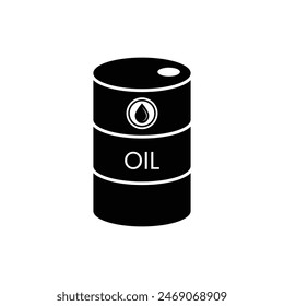 Oil barrel capacity tank vector