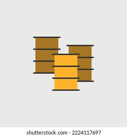oil barrel container vector icon petrol fuel 