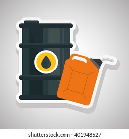 Oil barrel design , vector illustration