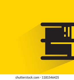 oil barrel with drop shadow in yellow background