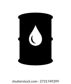 Oil barrel with drop vector, Container, Droplet sign, Oil Drum icon, industry concept, Petroleum drums sign. Barrel icon isolated. Oil stock icon, fuel barrel, Spill oil, Can symbol with drops.