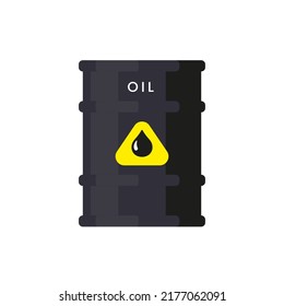 oil barrel drum isolated stock vector eps10. flat icon illustration