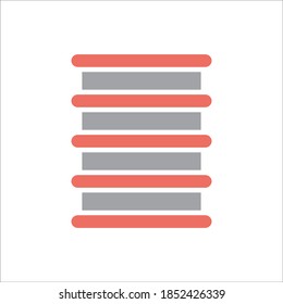 Oil Barrel Flat Icon Vector Logo Template Illustration