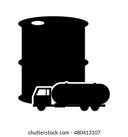 oil barrel and icon