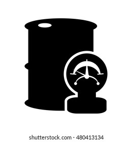 oil barrel and icon