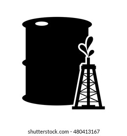 oil barrel and icon