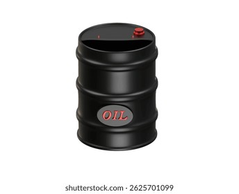 oil barrel icon 3d illustration render

