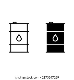 Oil barrel icon for apps and web sites