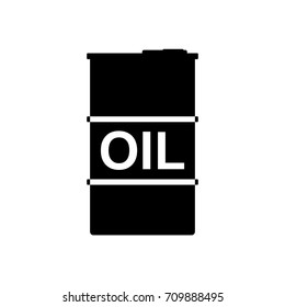Oil barrel icon ,black sign design
