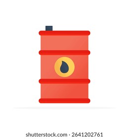 oil barrel icon, colored flat vector. modern and minimalist design.