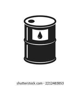 Oil barrel icon design.Oil drum container, oil barrel vector isolated on white background. vector illustration