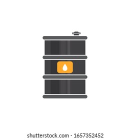 Oil barrel icon design isolated on white background. vector illustration