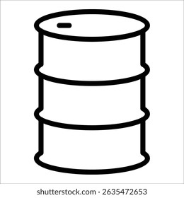 Oil Barrel Icon Element For Design